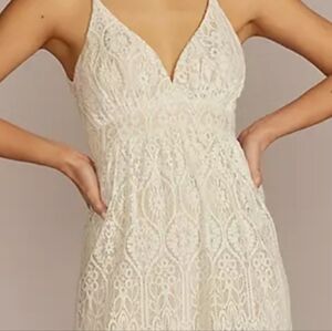 DB Studio Cream Halter Maxi Dress | Bridal Wedding Gown‎ | Romantic Sundress